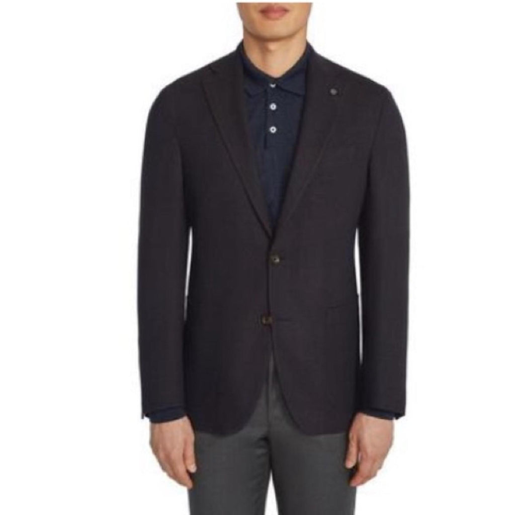 Jack Victor Hartford Solid Stretch Wool Blazer in Navy, New w/Tag $698