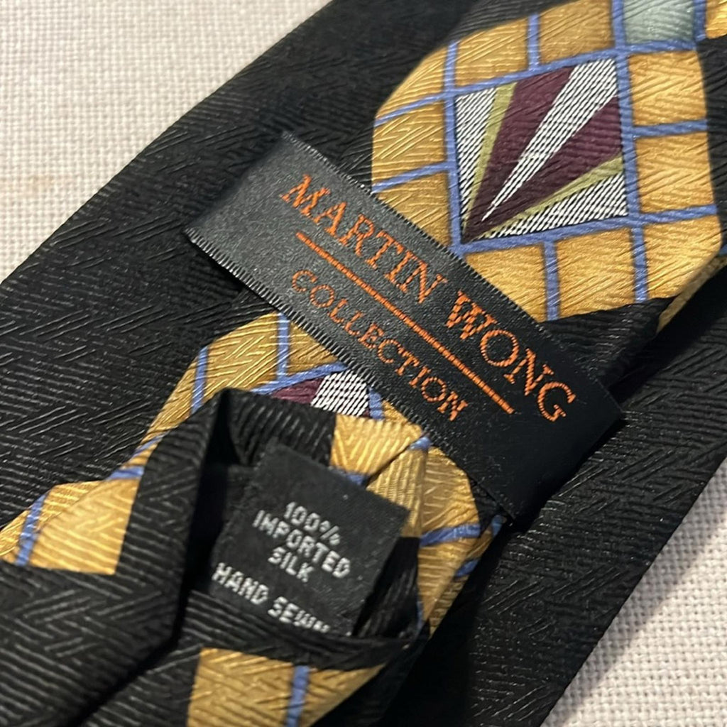 Martin Wong 100% Silk Hand Sewn Neck Tie