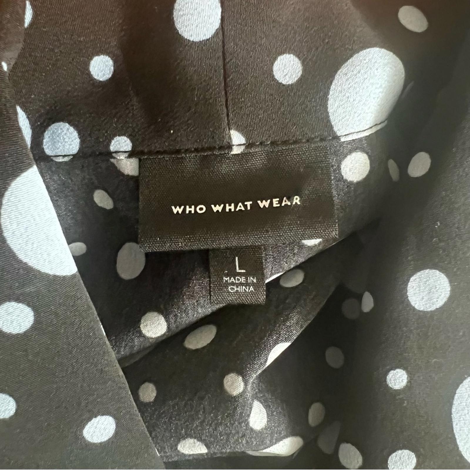 Who What Wear Polka Dot High Neck Shift Mini Dress Size L, New w/o Tag