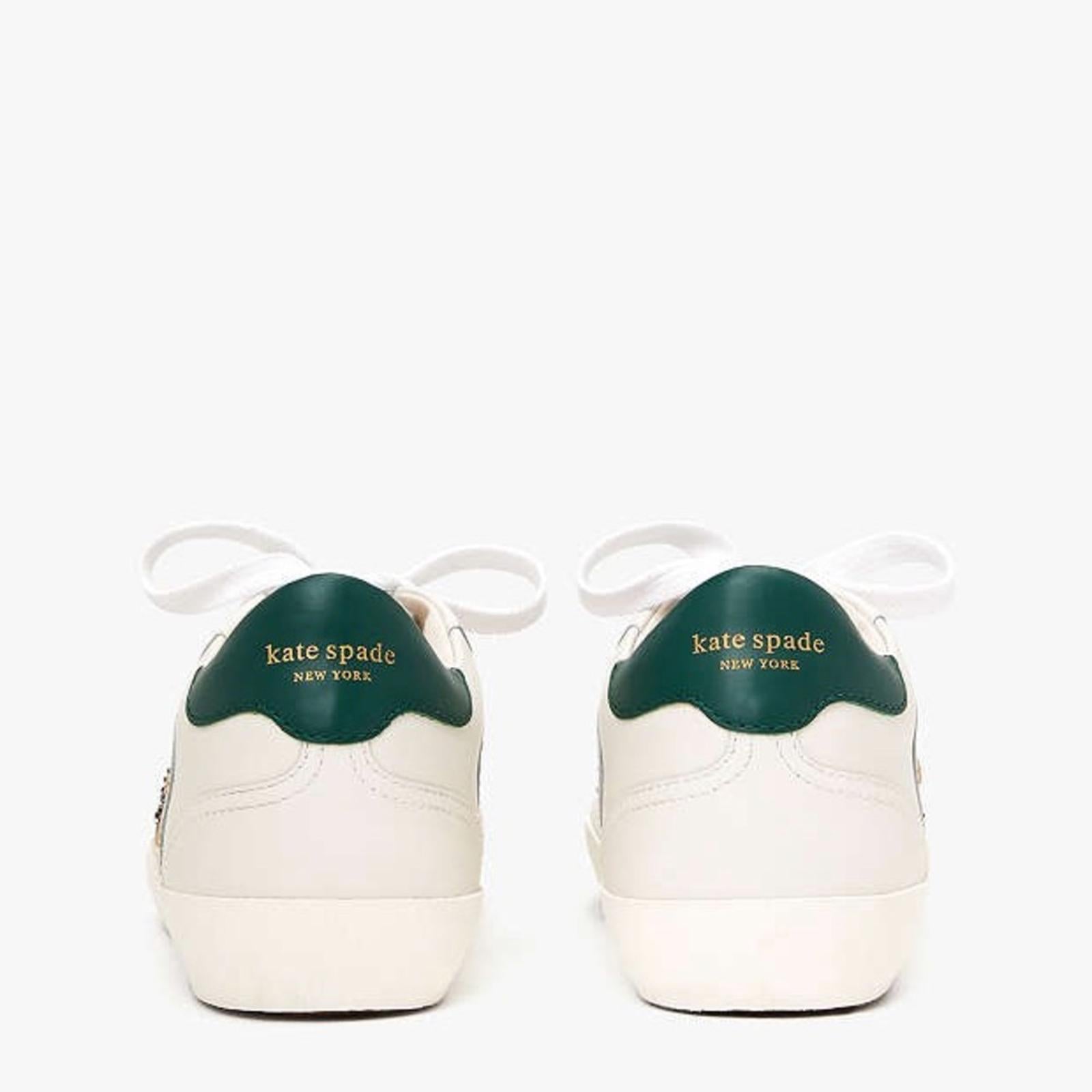 NEW Kate Spade Ace Leopard Lace-Up Low Top Sneakers w/Extra Shoe Lace, Size 11