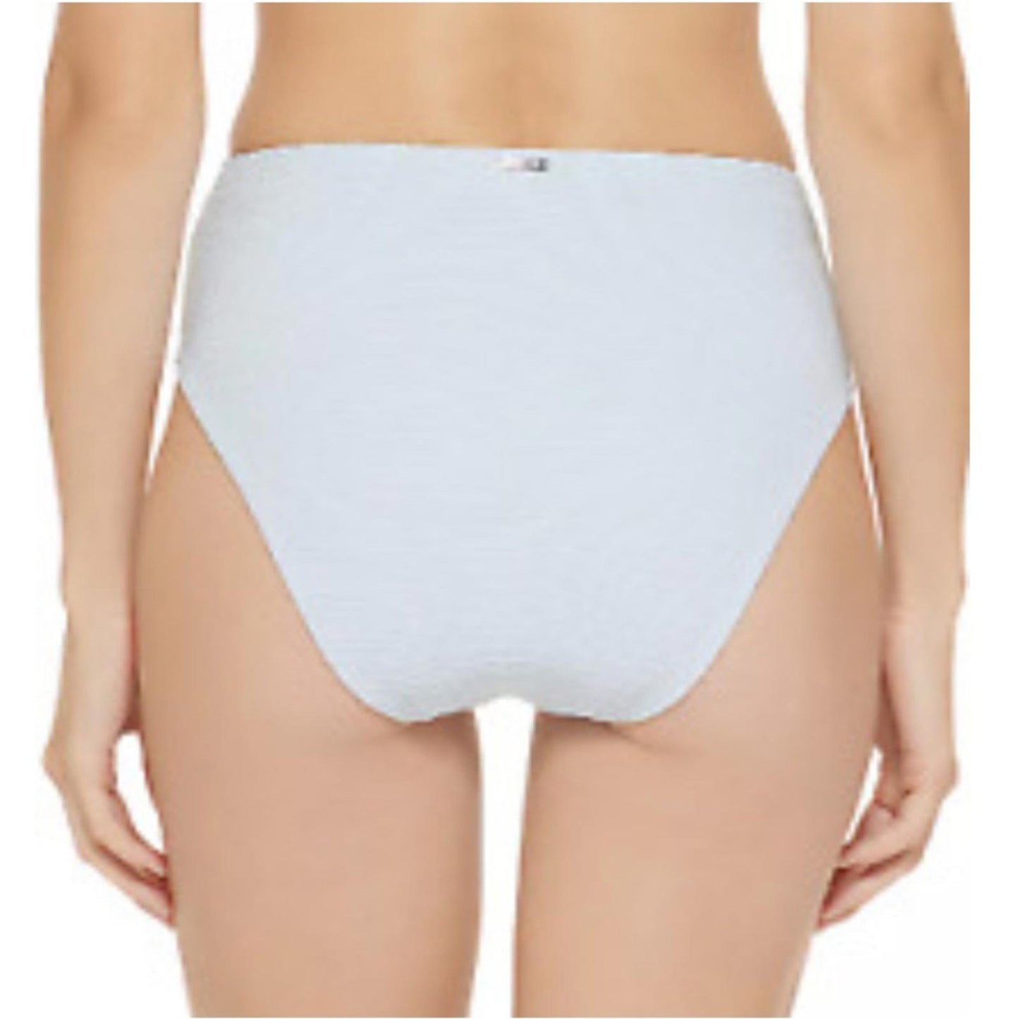 DKNY Ribbed High-Waist Swim Bottom Separates, Blue Size XL NEW w/Tag