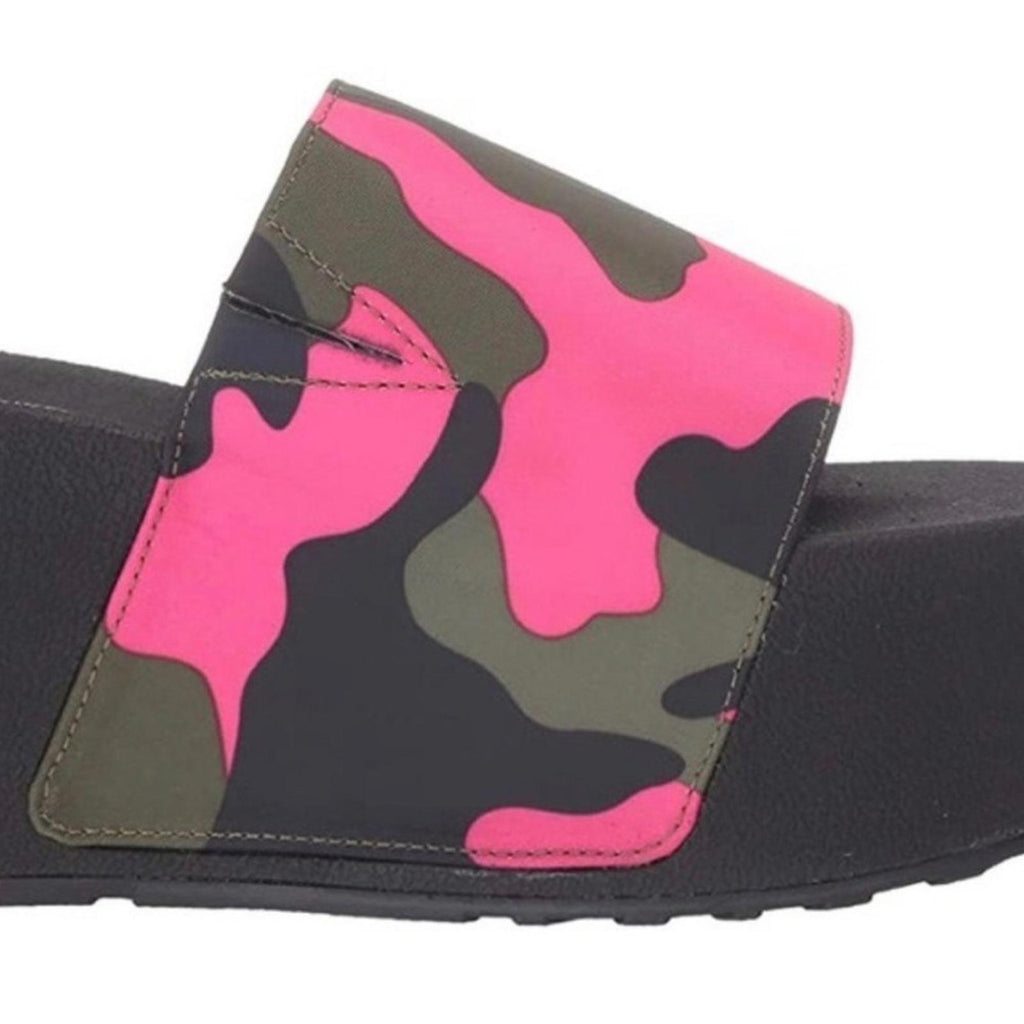 Jessica Simpson Camo Slide Platform Sandals, Size 9, New in Box