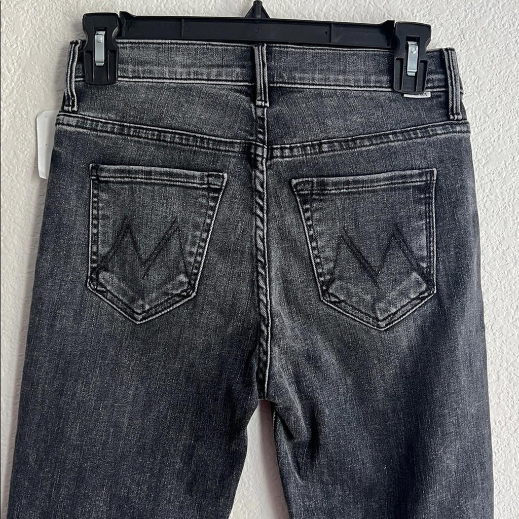 MOTHER The Hustler High Rise Ankle Bootcut Jeans in Barely There/Gray Size25 NEW