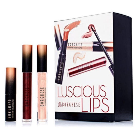 BORGHESE Luscious Lips Make-Up Set/Set of 3 NEW !