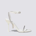 Jonathan Simkhai Luxon Crystal Harness Sandals White, Size EU41, NEW+DustBag