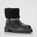 Proenza Schouler CA/SH Shearling Booties in Black, Size 38 NEW in Box + DustBag