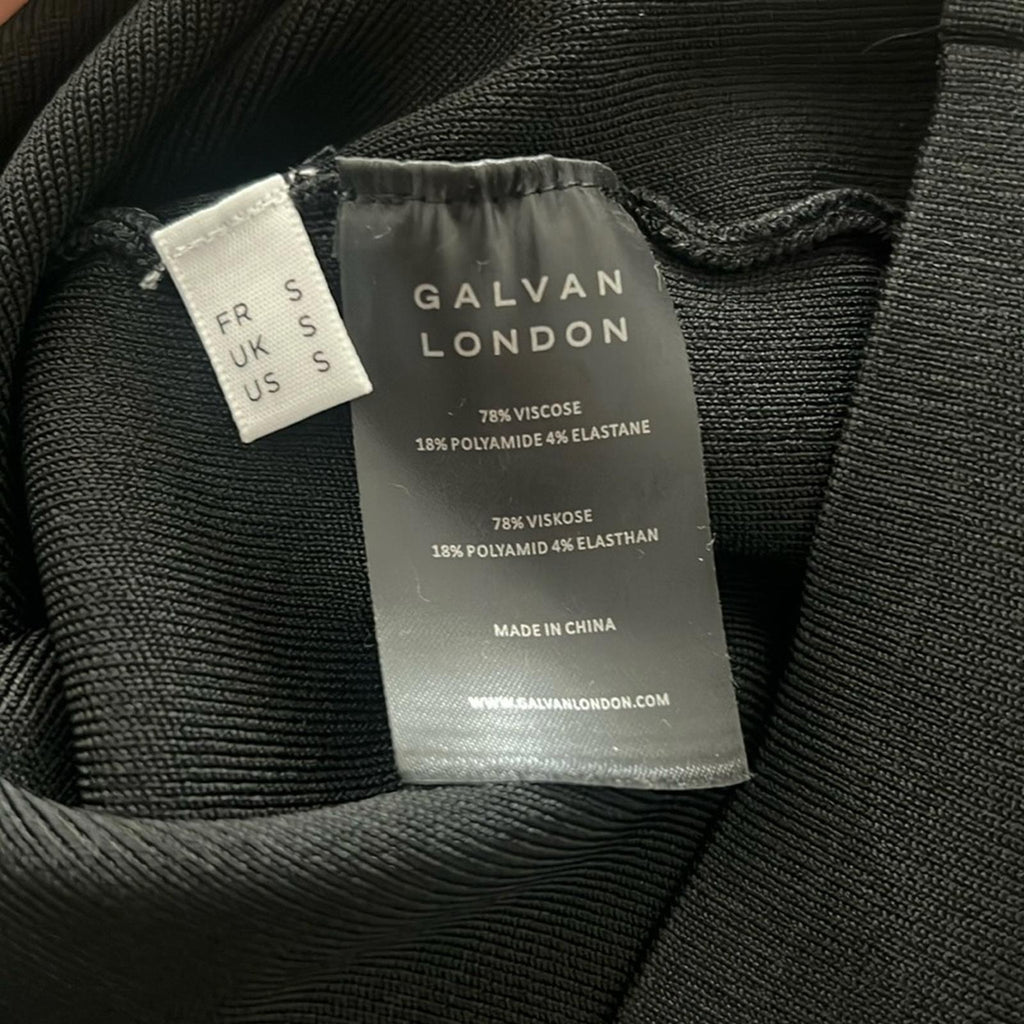 Galvan London x Revolve Athena Pearl Dress in Black, NWT, Size S