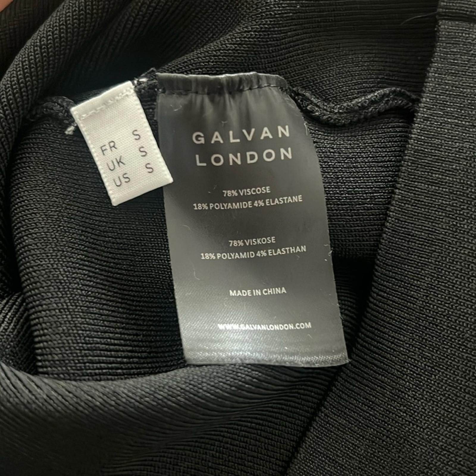 Galvan London x Revolve Athena Pearl Dress in Black, NWT, Size S