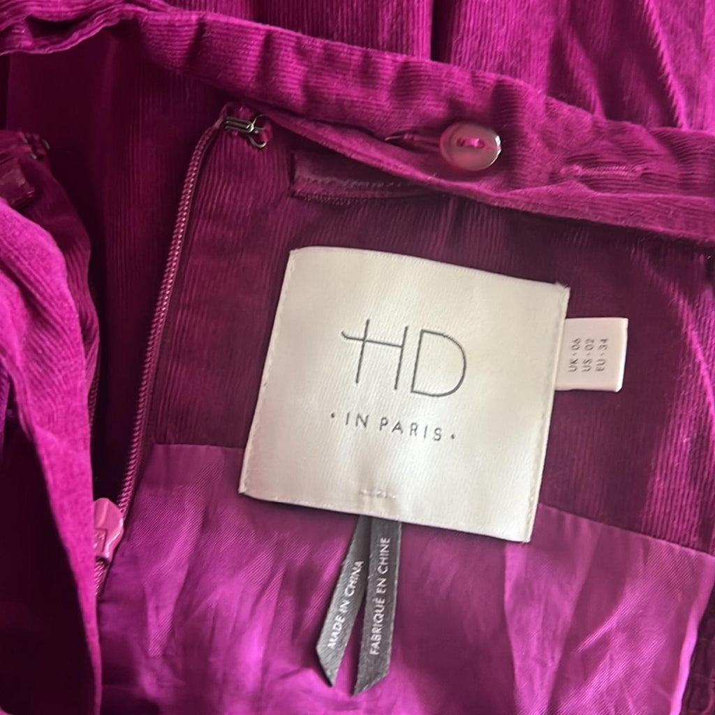Anthropologie’s HD in Paris Bustier Dress, Purple Size EU34, US2 (Excellent)