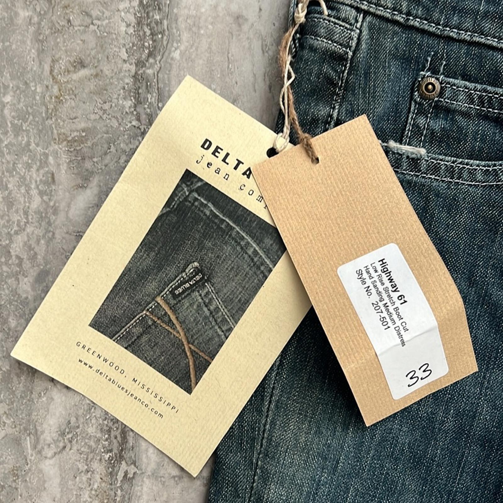 Delta Blues Low Rise Stretch Bootcut Jeans, Blue Size 33 New w/Tag