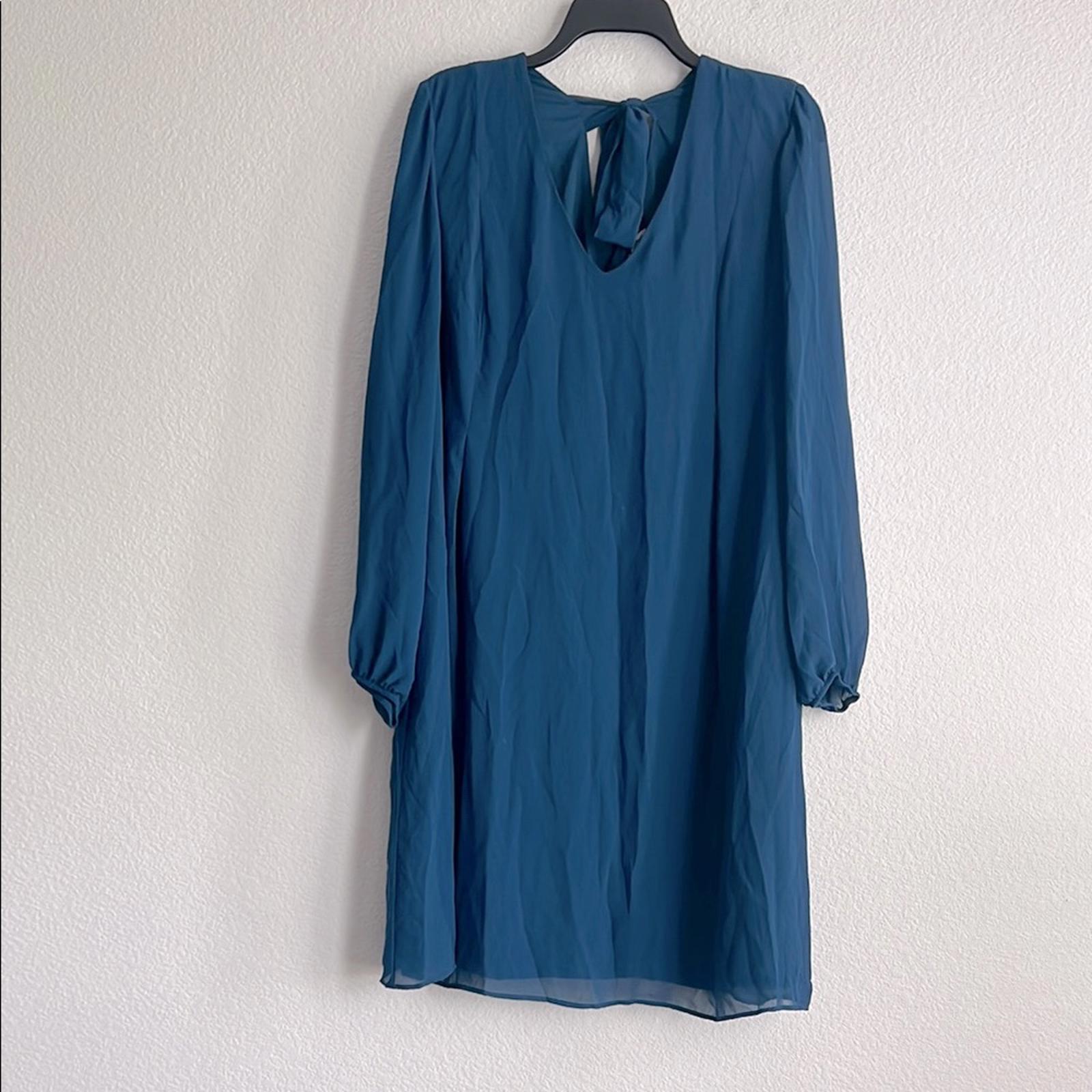I.N.C. Bow-Back Shift Dress in Teal, Size XL NEW w/Reticket Tag $79