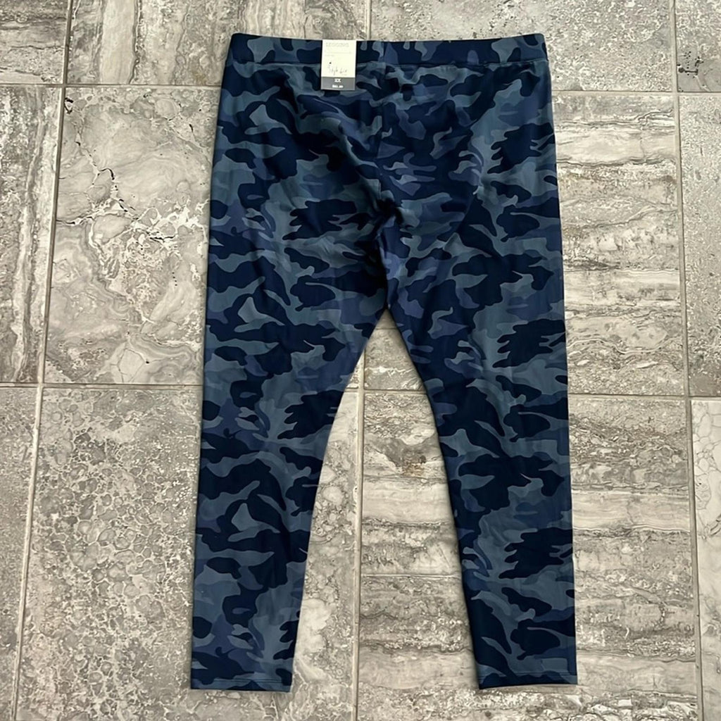 Style & Co Camo Daze Printed Leggings, Mid Rise Plus Size 2X New w/Tag