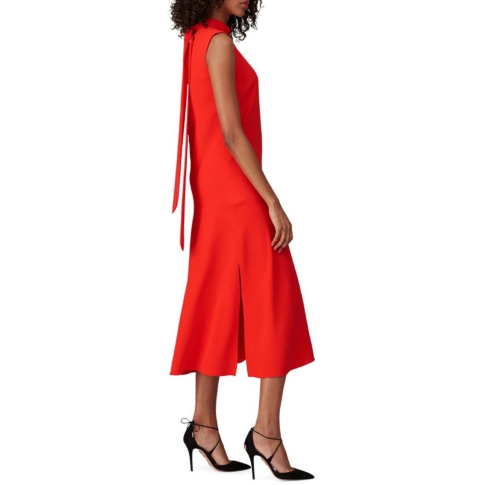 Victoria Beckham Back Tie Midi Shift Dress, Size UK12, US8 EXCELLENT!