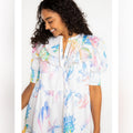 Alden Adair Kaiya Dress in Pacific Allover, Size XS New in Packaging