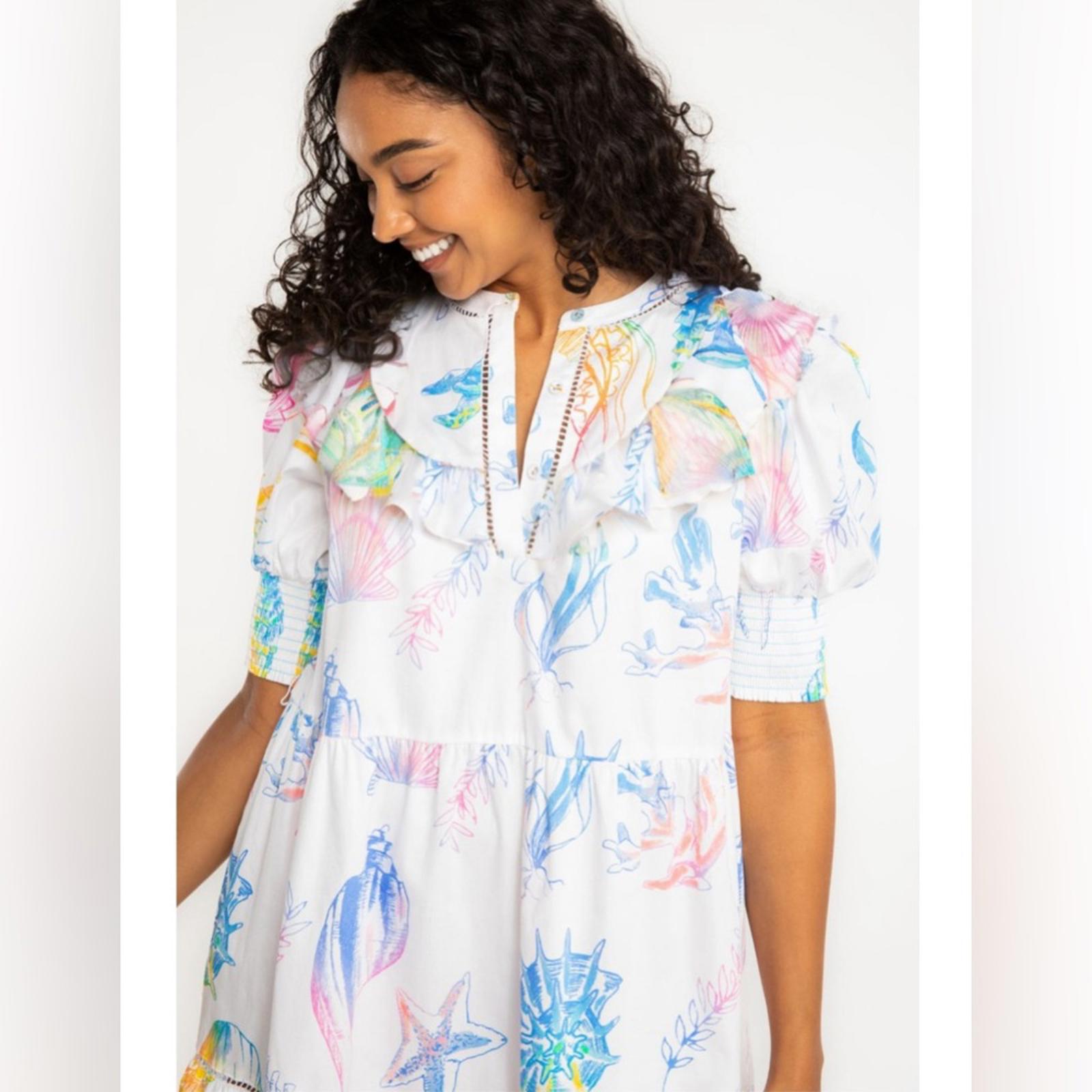 Alden Adair Kaiya Dress in Pacific Allover, Size XS New in Packaging