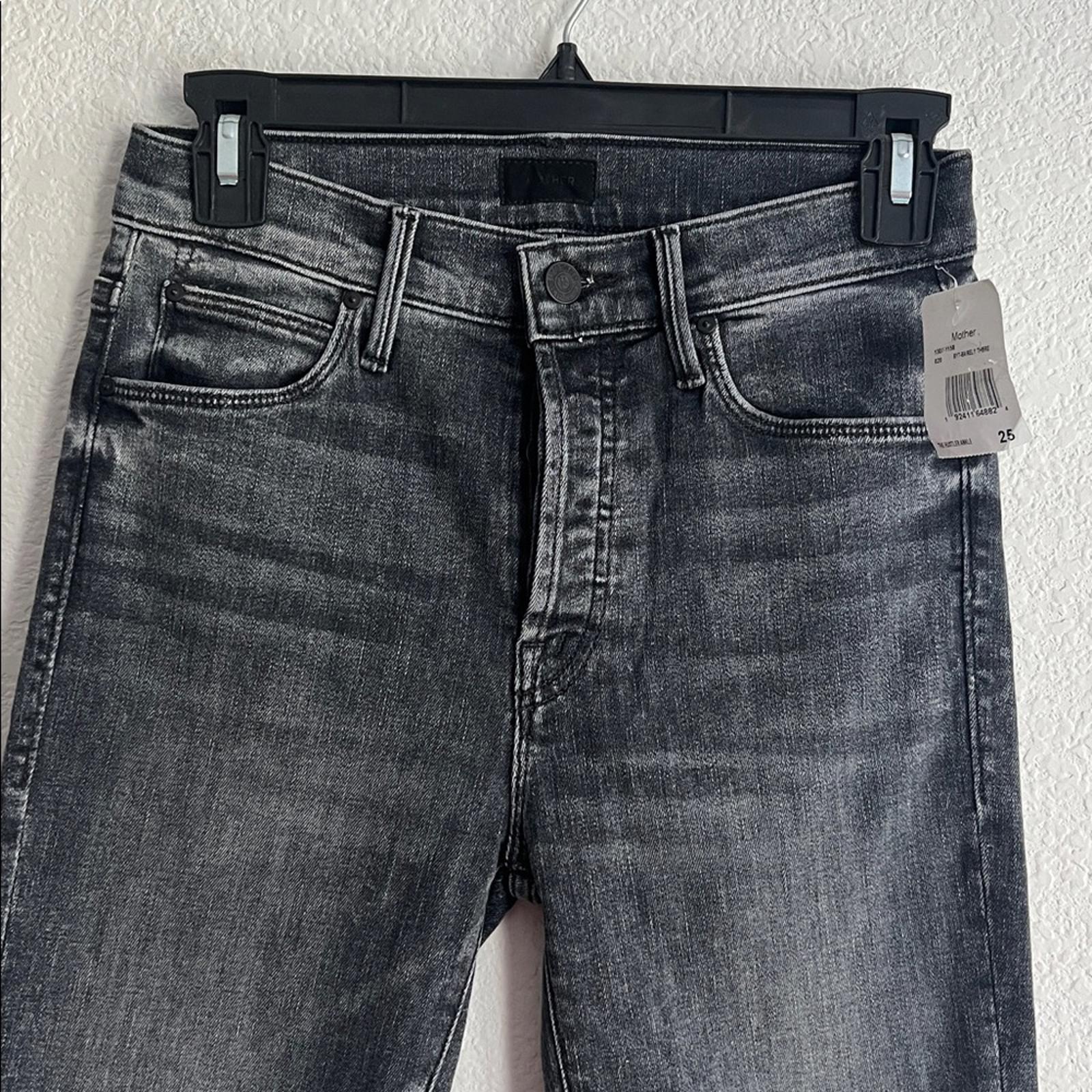 MOTHER The Hustler High Rise Ankle Bootcut Jeans in Barely There/Gray Size25 NEW