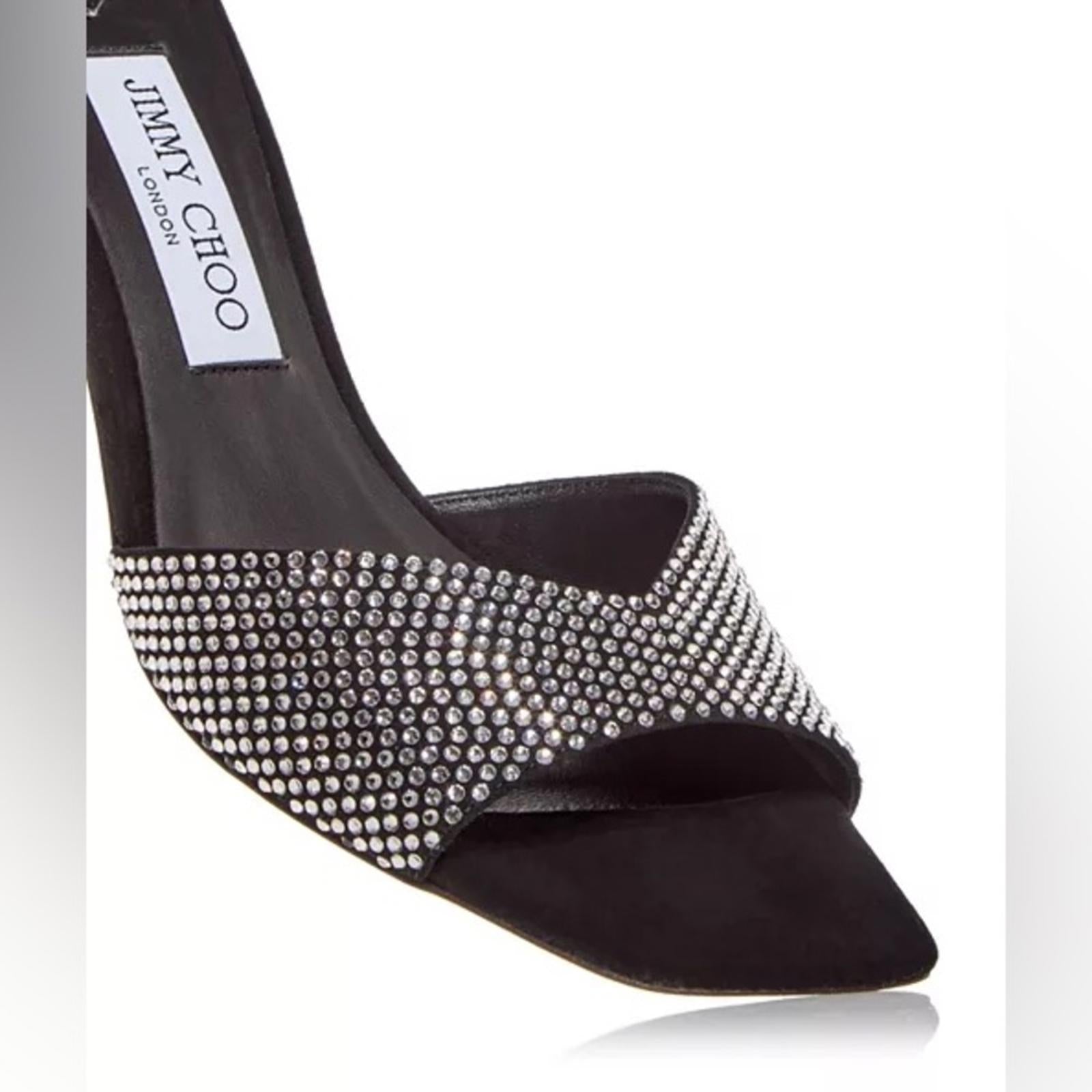 Jimmy Choo Skye 70 Embellished High Heel Slide Sandals