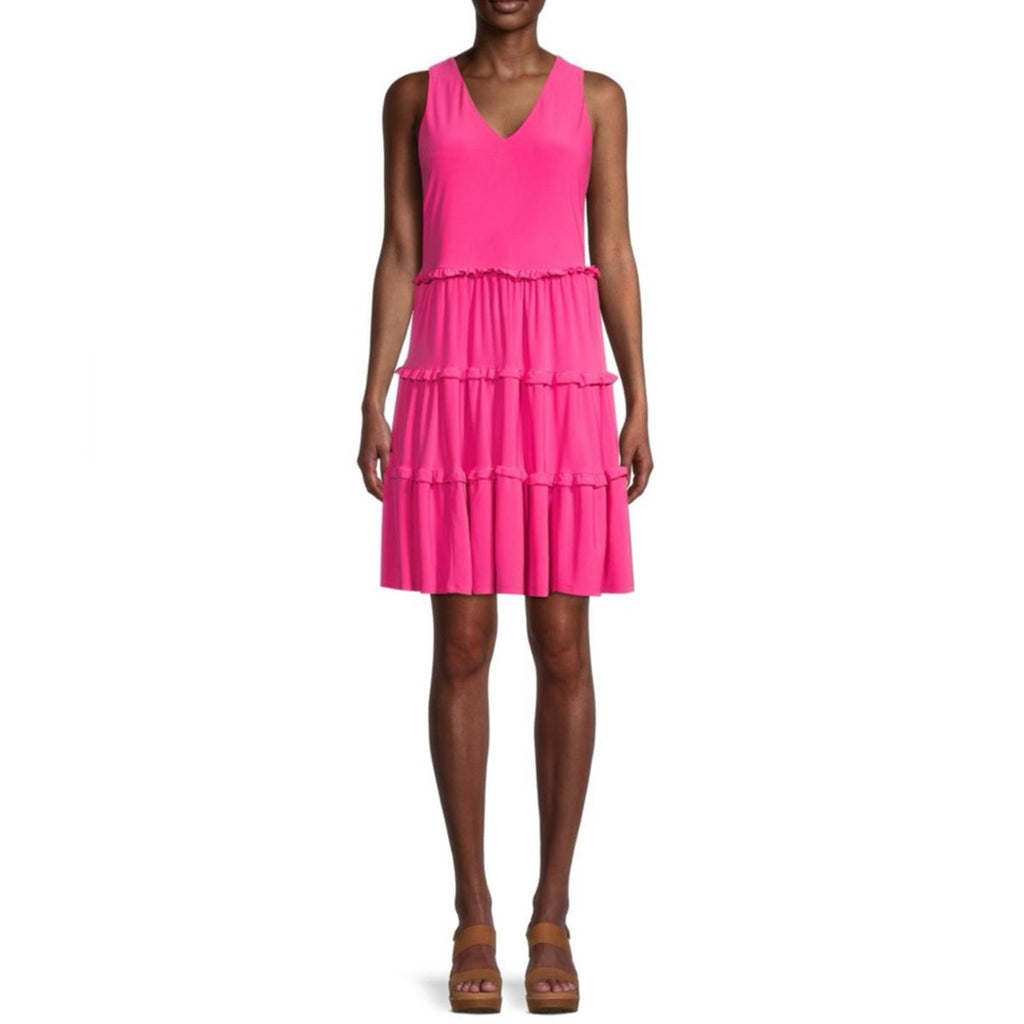 Tommy Hilfiger Tiered Jersey Shift Dress in Hibiscus Pink Size 4 NWT - SOLD OUT