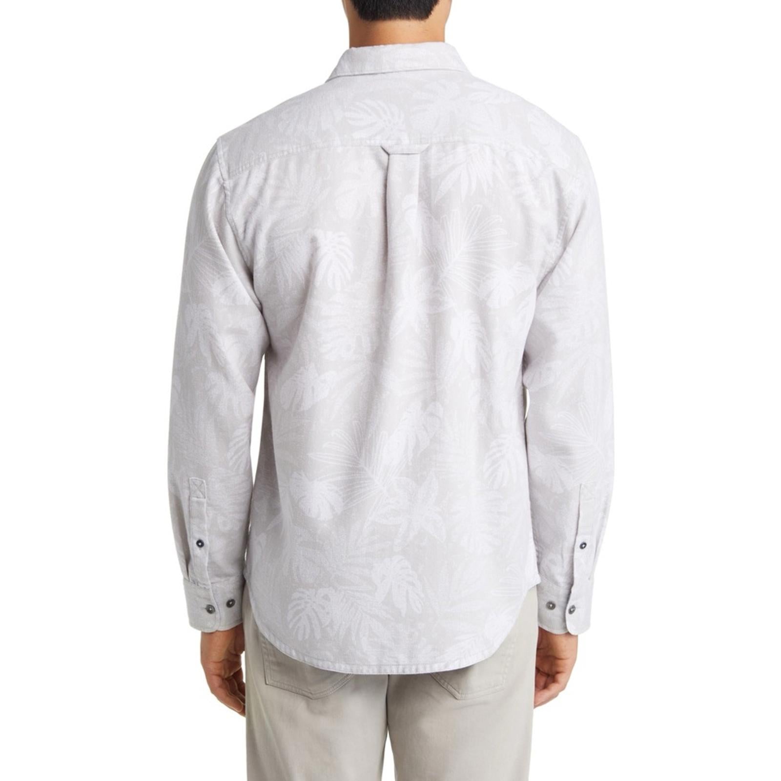 Tommy Bahama Canyon Beach Cloudy Fronds Flannel Button-Up Shirt in Asheen, XXXL