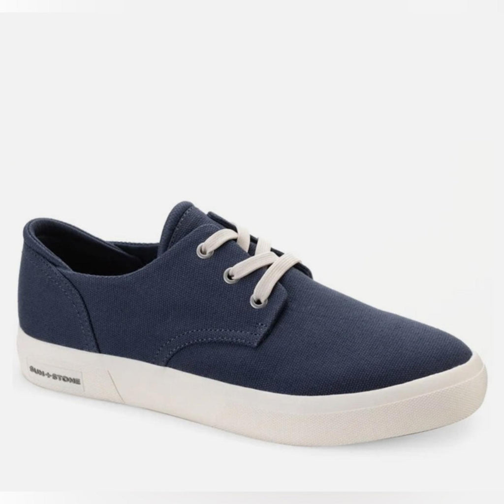 Sun+Stone Little Boys Kiva Lace Up Core Sneakers in Navy Blue Size 1 New in Box
