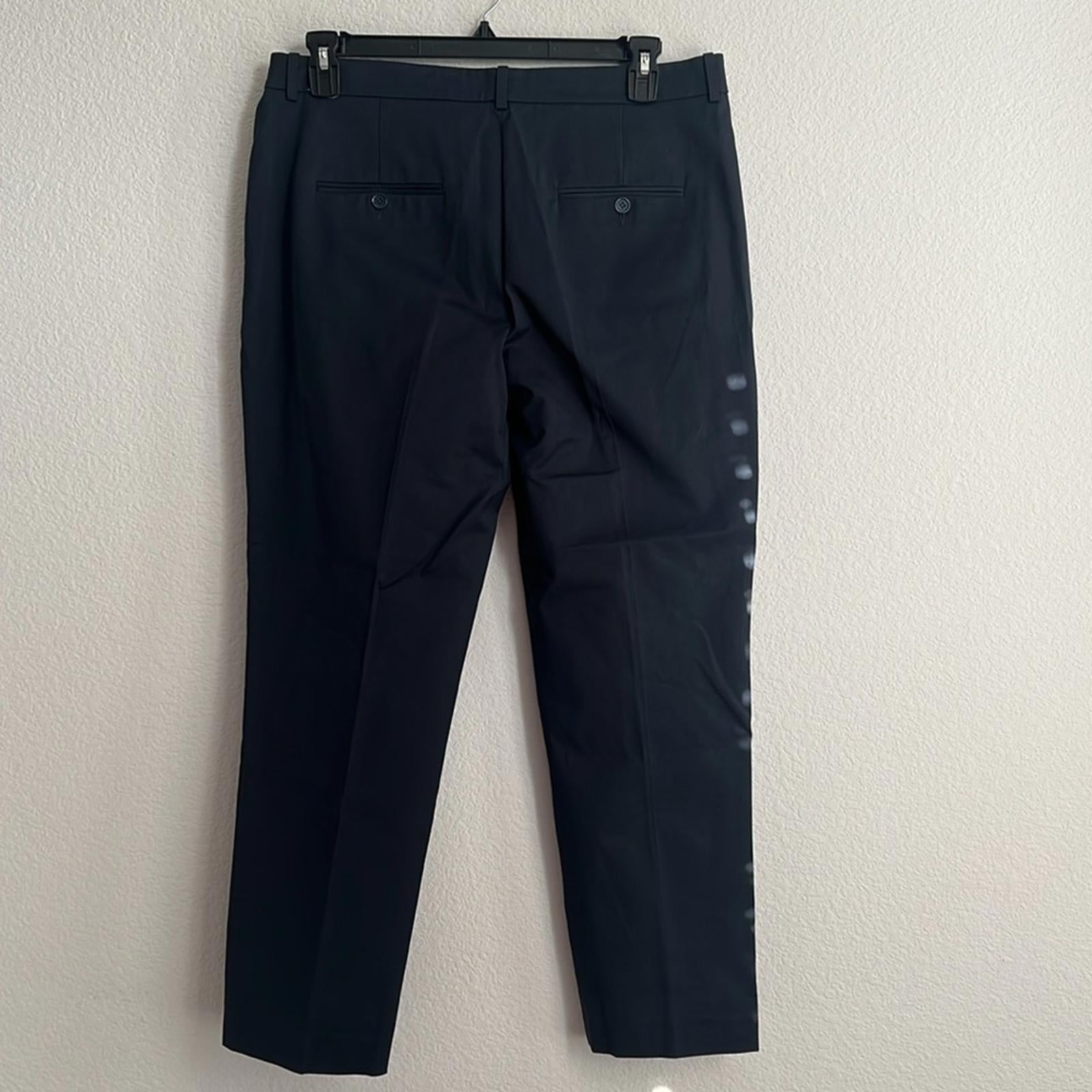Michael Kors Collection Stretch Cotton Twill Sam Pants in Midnight, NWT, Size 14