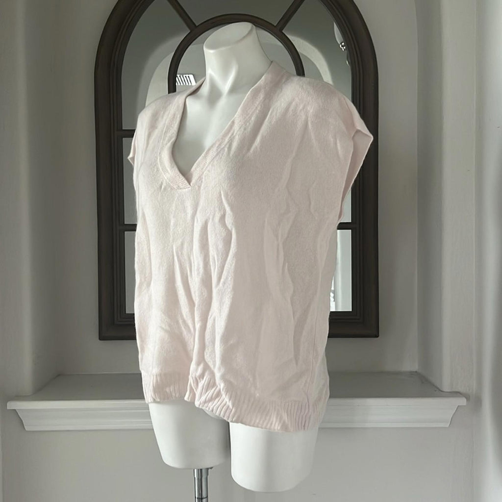 Cashmere Oversized Short Sleeve Sweater from C by Bloomingdale's Size S NWT $188