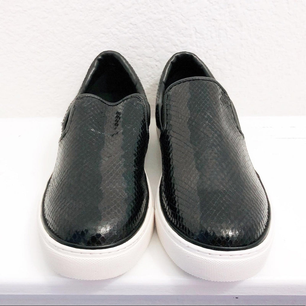 Comme des Garçon Embossed Sneakers Slip-On Shoes, Black/White Size 11 New in Box