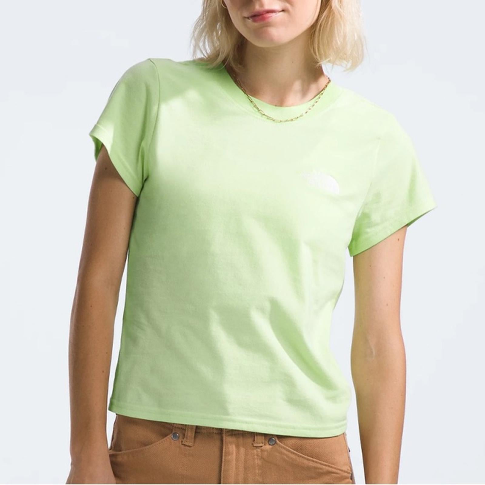 The North Face Short Sleeve Evolution Cutie Tee Astro Lime Green, NWT, Size XXL