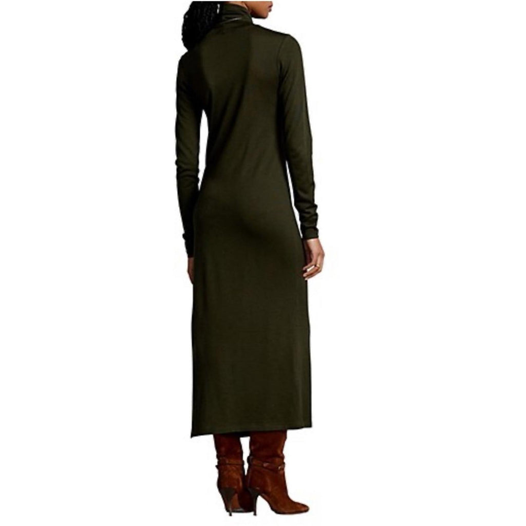 Polo Ralph Lauren Wool-Blend Turtleneck Midi-Dress Size L New w/Tag Retail $298