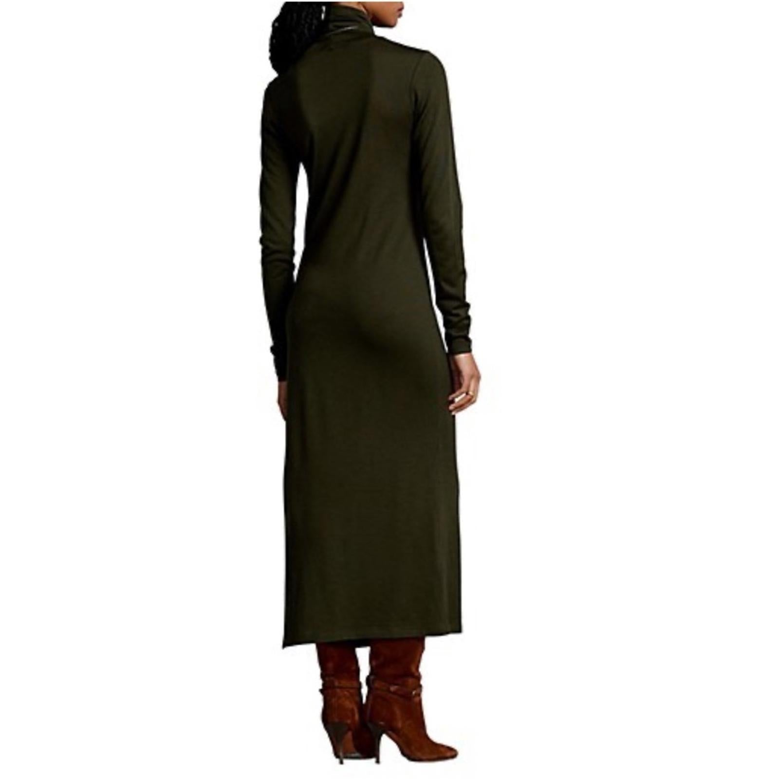 Polo Ralph Lauren Wool-Blend Turtleneck Midi-Dress Size L New w/Tag Retail $298