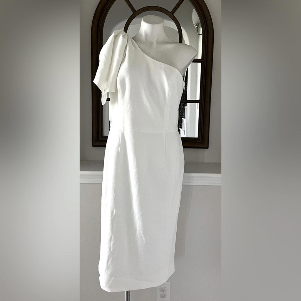 Dress the Population Tiffany One Shoulder Dress in White, Size XXL New w/Tag