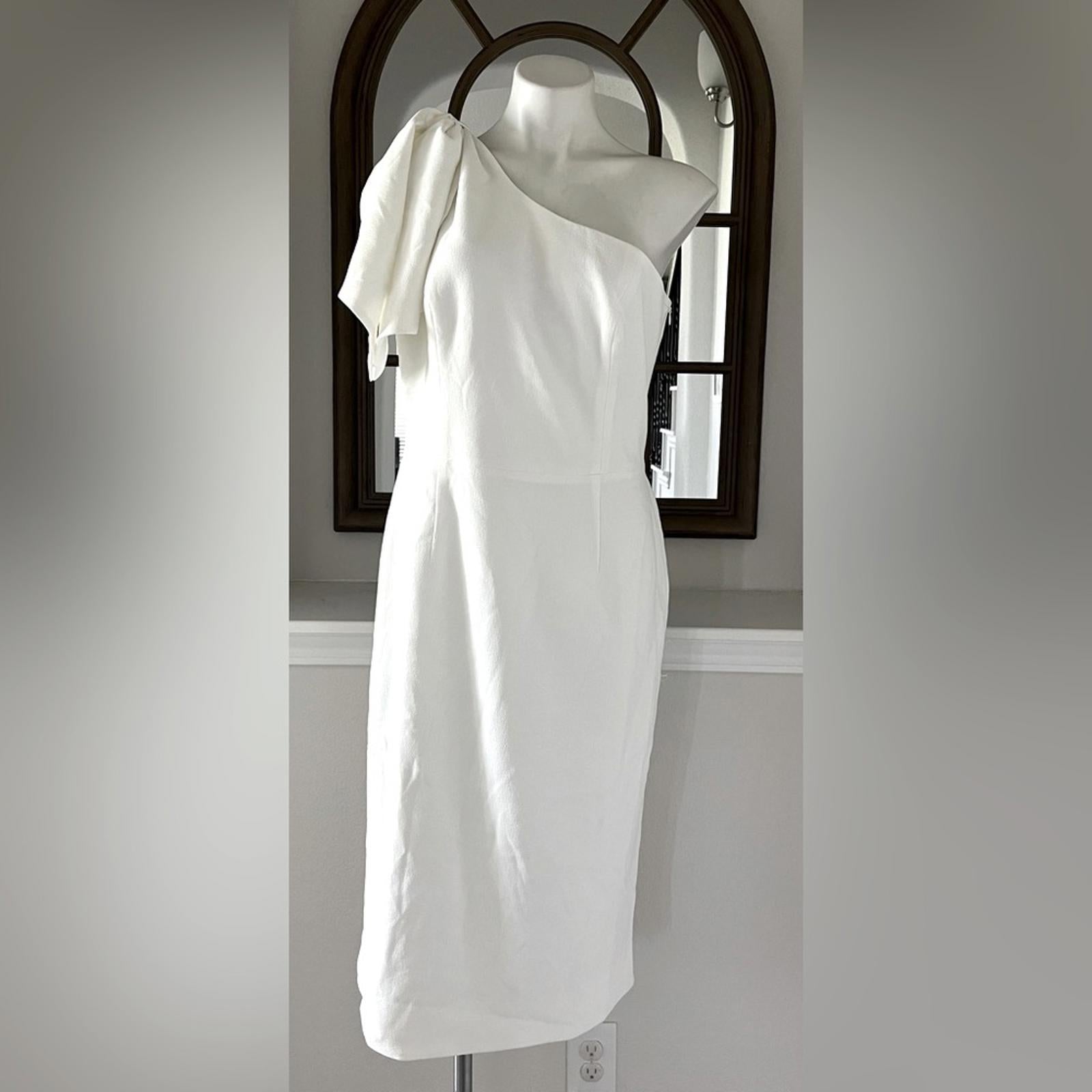 Dress the Population Tiffany One Shoulder Dress in White, Size XXL New w/Tag