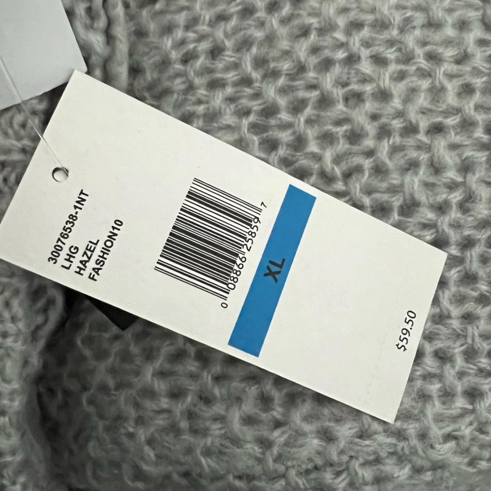 Jessica Simpson Hazel Loose Knit Crewneck Pullover in Grey, Size XL New w/Tag