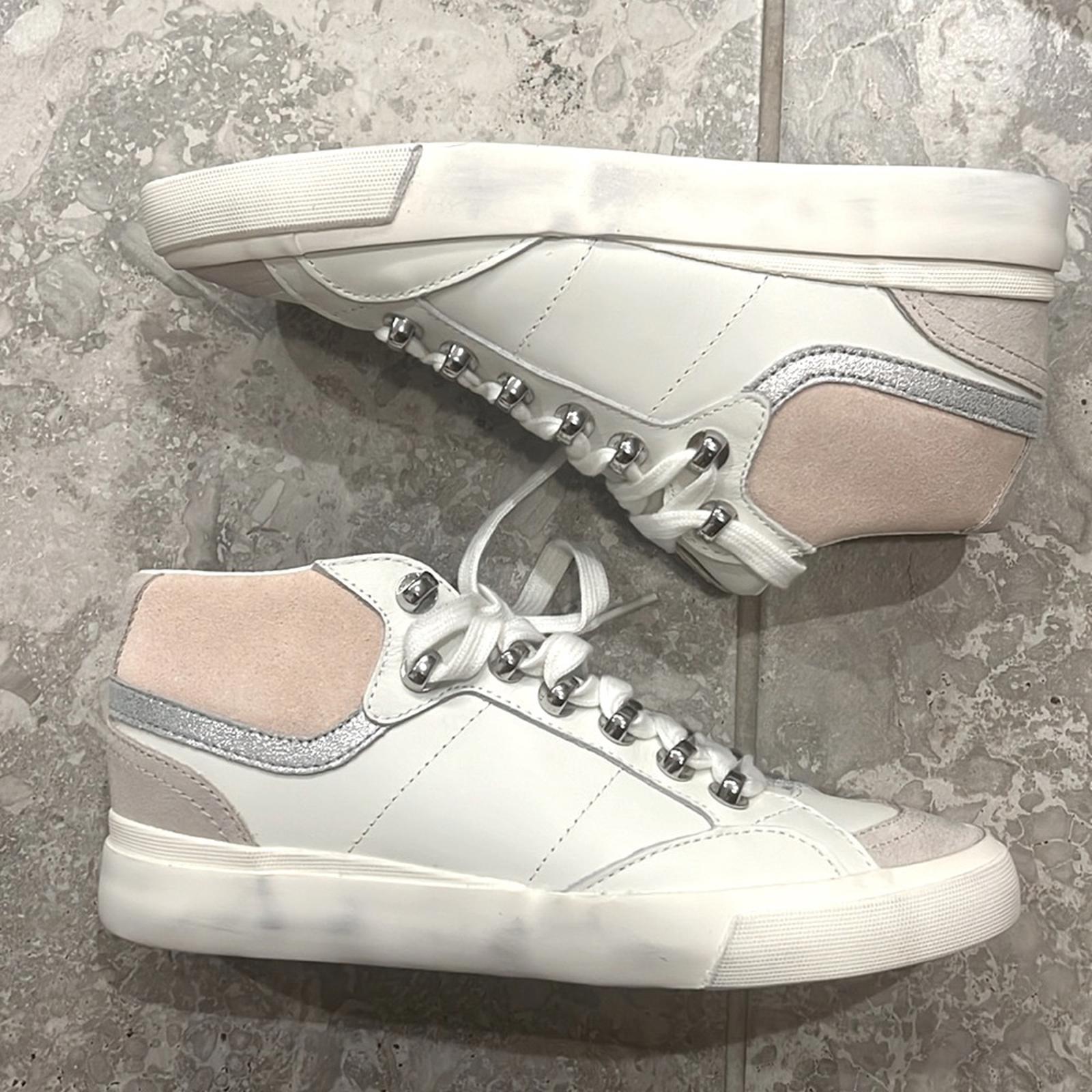 Marc Fisher LTD Merin 3 High Top Sneakers in White, Size 6.5 New in Box $160