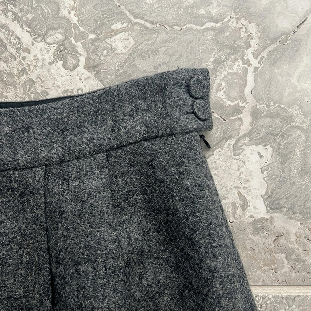 Agnés B. Wool Skirt in Heather Grey - Made in France - Size EU 40 EXCELLENT!