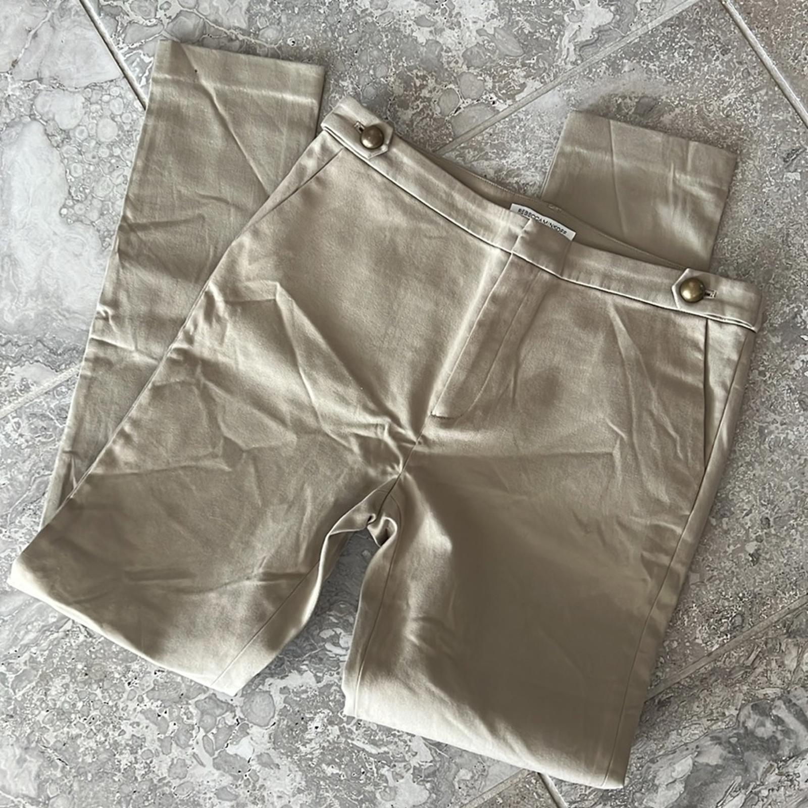 Rebecca Minkoff Glory Pants Straight Leg, Tan New w/o Tag