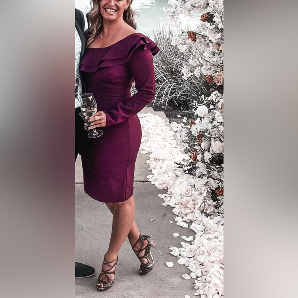 Likely Georgina Sheath Cocktail Dress in Plum, Size 6
