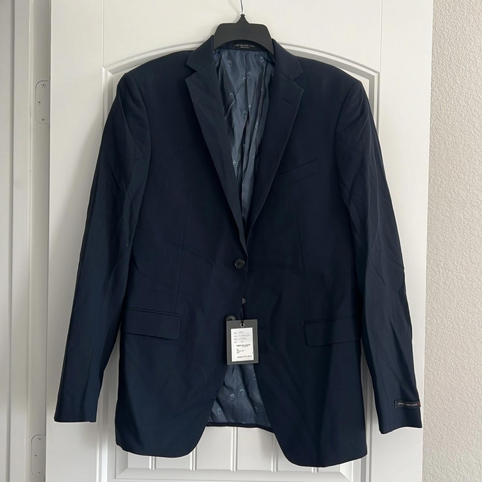 John Varvatos Star USA Slim Fit Suit Separates Navy Wool Size 40L New w/Tag $698