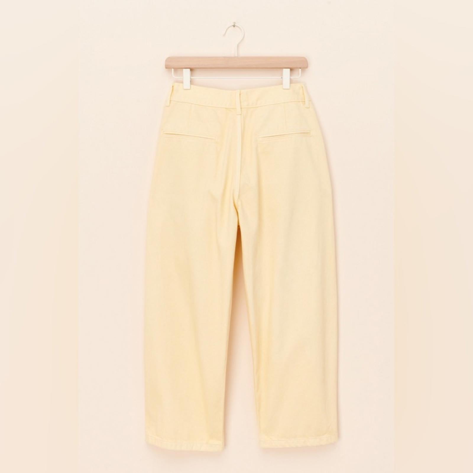 Anthropologie’s Edwin Maiia Trouser Wide Leg Jeans in Lemonade, Size L NEW $228