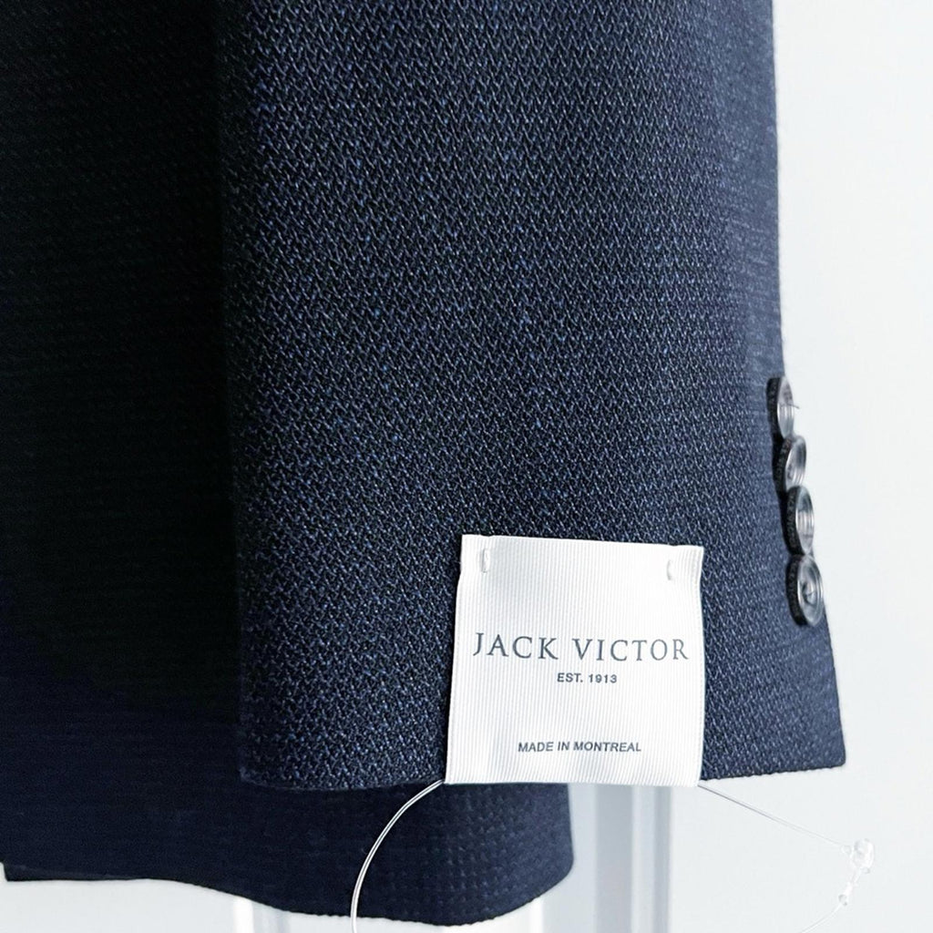 Jack Victor Hartford Solid Stretch Wool Blazer in Navy, New w/Tag $698