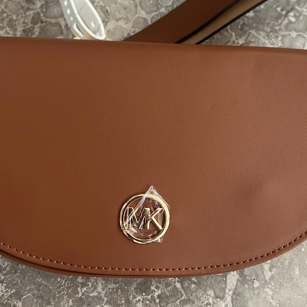 NWT Michael Kors Genuine Leather Fanny Pack Belt Bag, Brown Size S/M New w/Tag