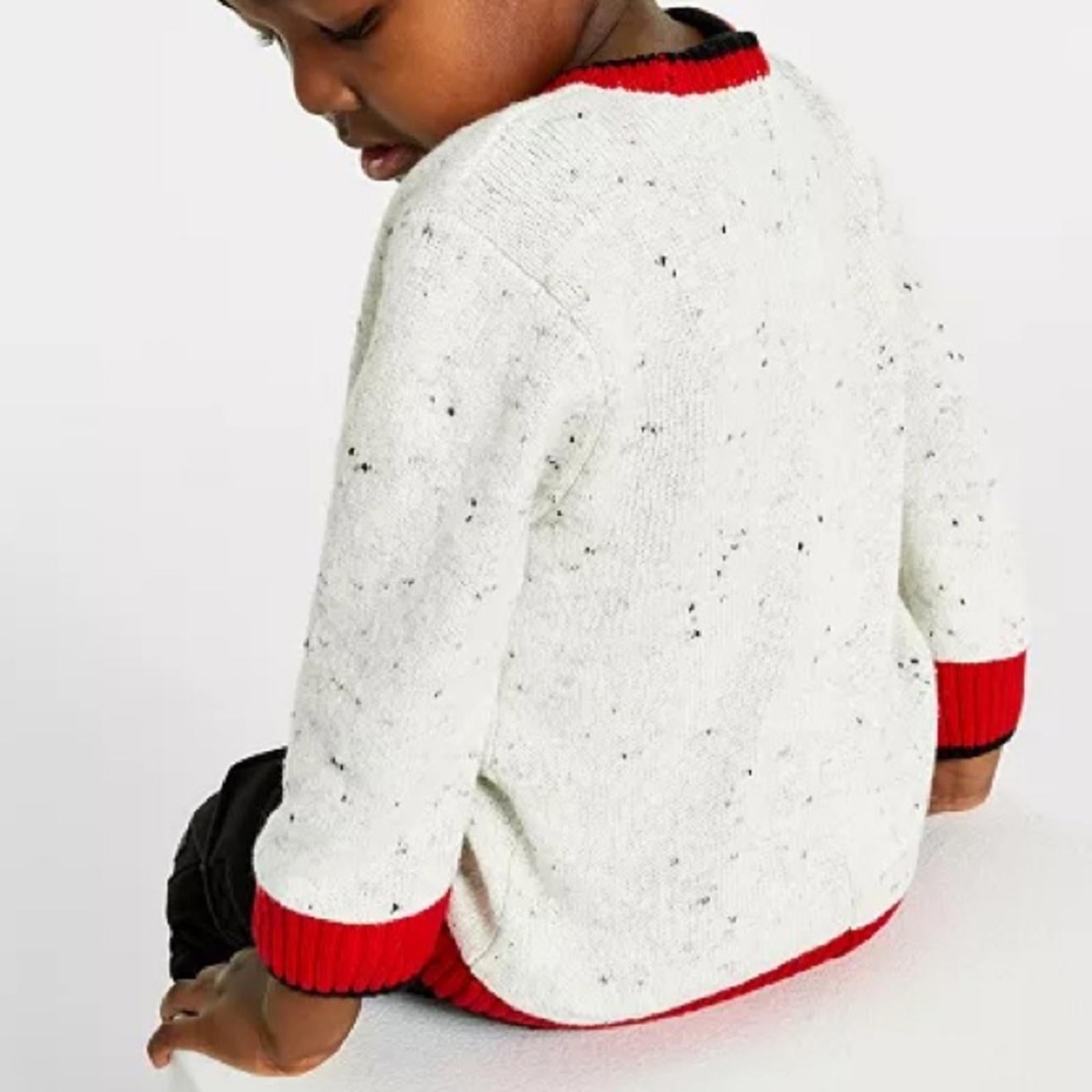 Charter Club Toddler Girls Plaid Dog Print Sweater, Size XL New w/Tag
