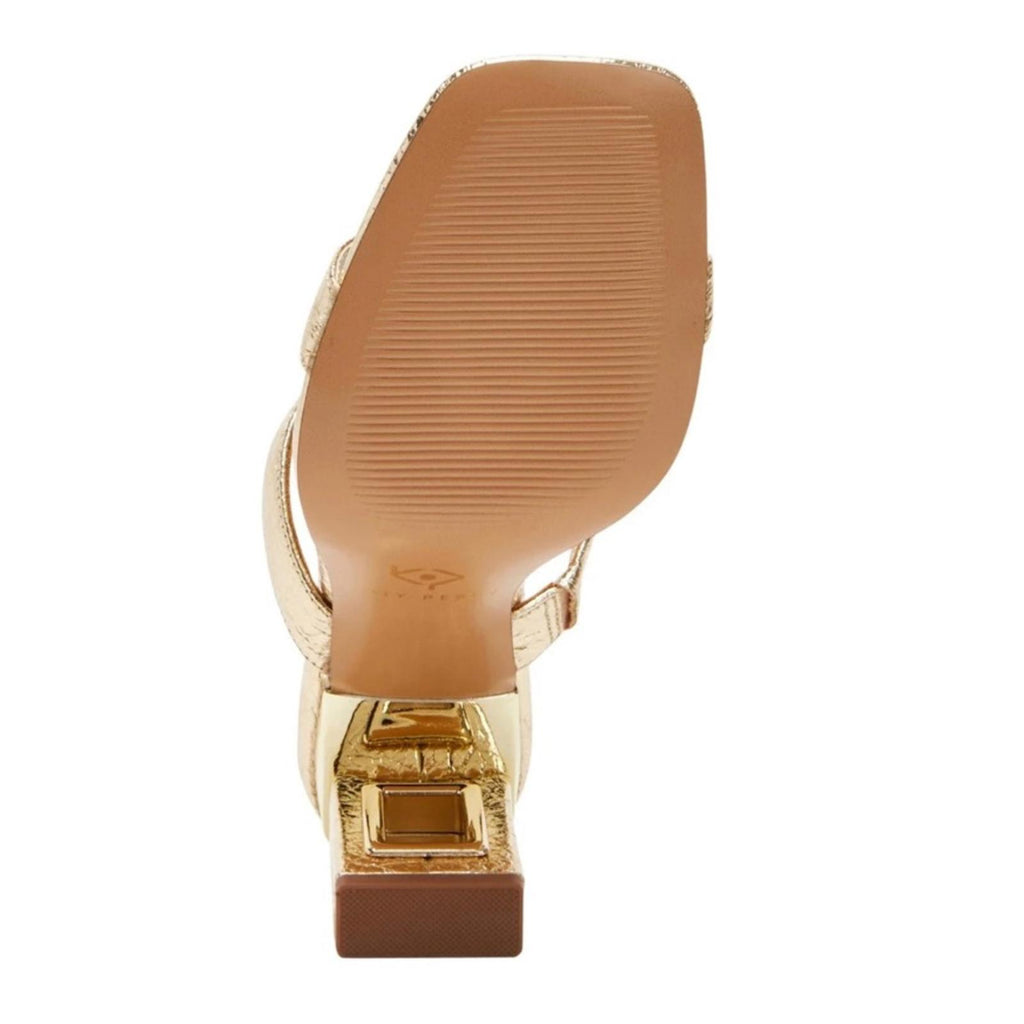 Katy Perry The Hollow Heel Sandal in Gold, Size 7M/37 New in Box Retail $109