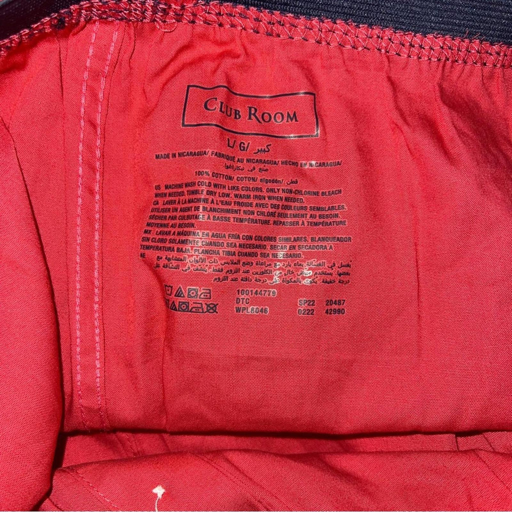 Club Room Boxers Underwear in Red, Size L NEW w/o Tag