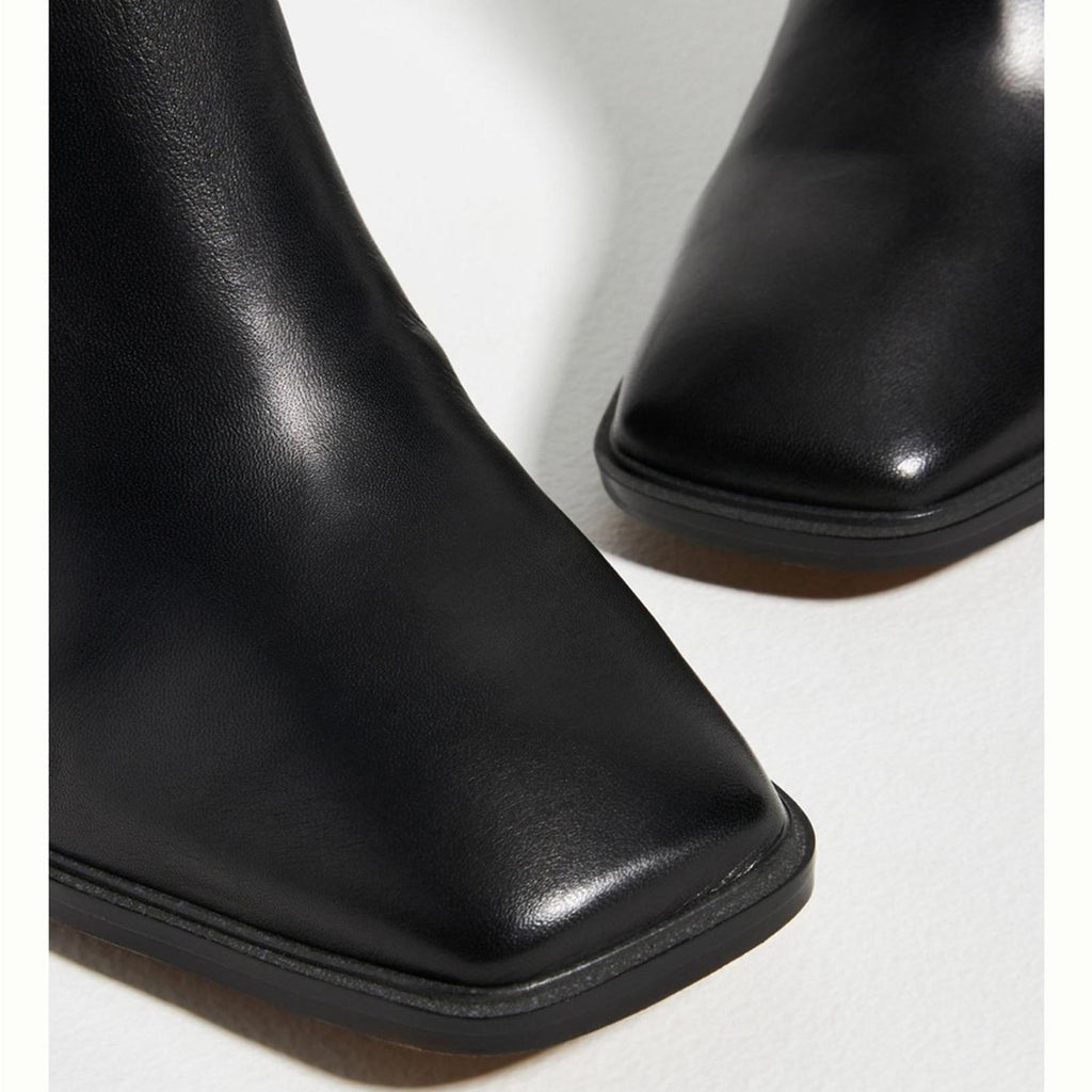 Sarto Steviena Leather Square-Toe Boots in Black Size 11 New w/o Box SOLD OUT!