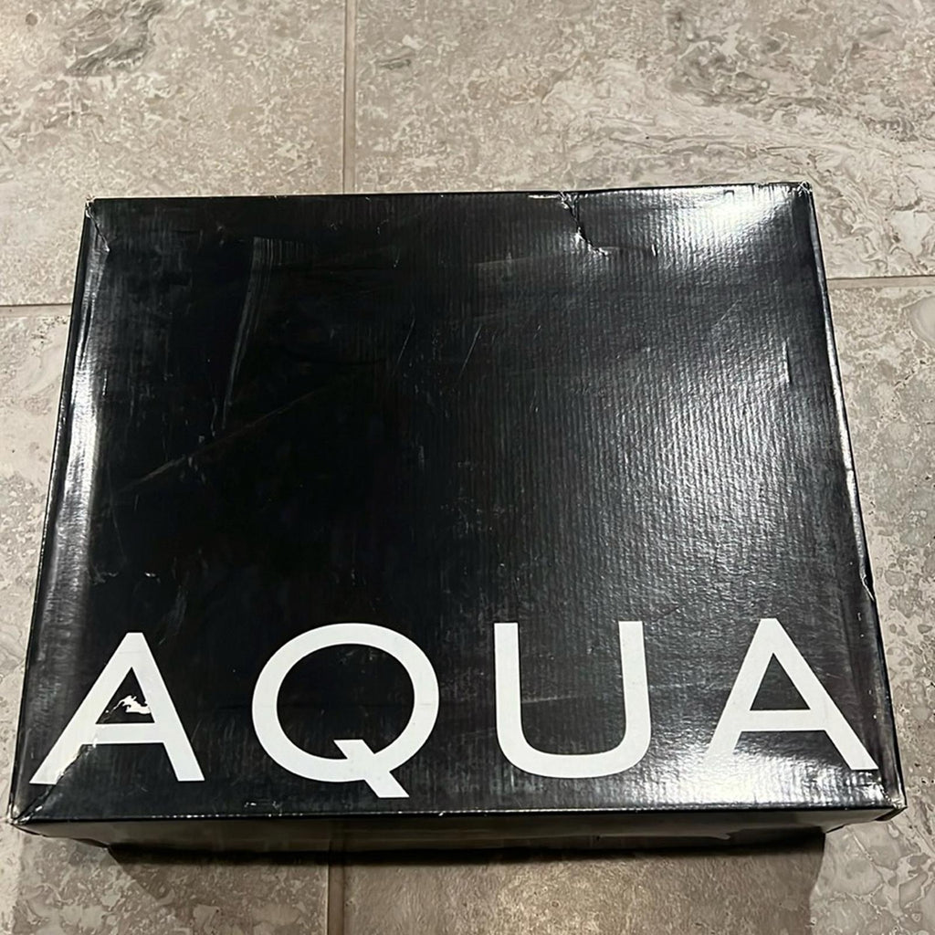 Aqua Bloomingdale’s Lisa Ankle Strap Platform Sandals in Black, Size 9 New $138