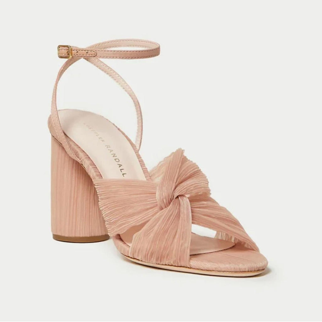 Loeffler Randall Reed High Heel Pleated Sandals in Beauty, Size 5 New in Box