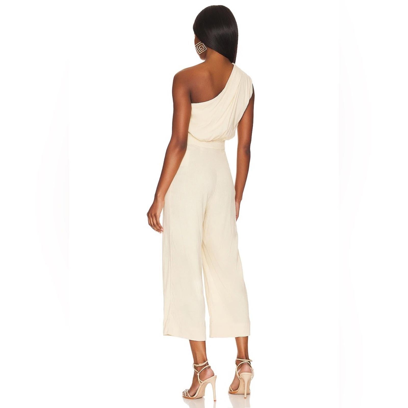 Free People Avery One-Shoulder Cropped Jumpsuit, Revolve Size 0 New w/Tag