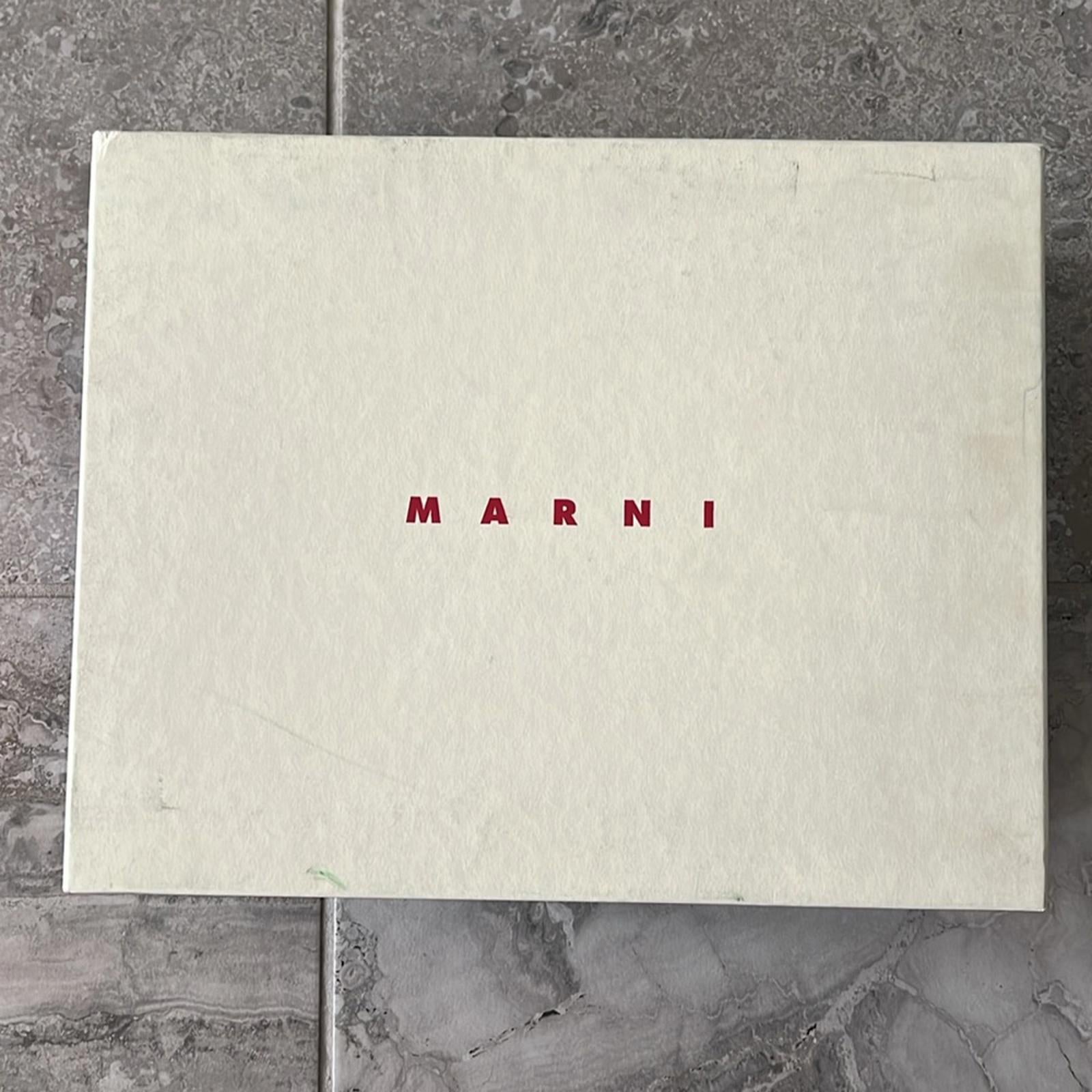 MARNI Moccasin Iconic Square-Toe Chunky Loafers Grey Size 44 NEW +DustBag