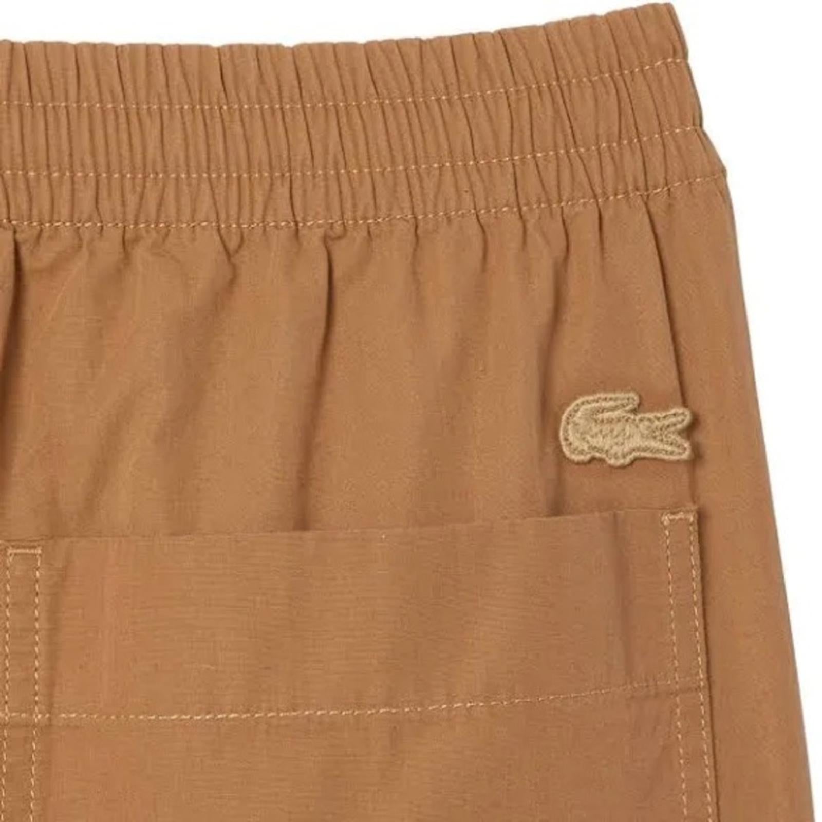 Lacoste Men’s Relaxed Fit Track Pants in Beige, NWT, Size L